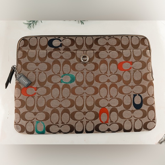 SOLD COACH Laptop iPad Tablet Carrying Case Travel - Picture 2 of 5